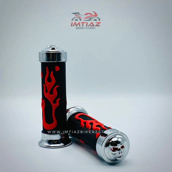 Red Flame Handgrips CG125/CD70
