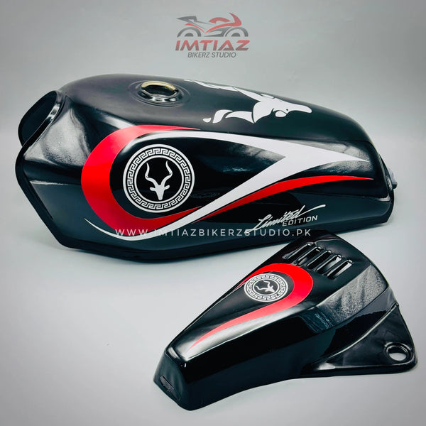 Markhor Red, Black & White | CG125 | Premium Quality With Metal Sidecovers