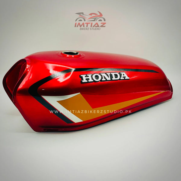Irani Red | Black Orange Line | CG125 | Premium Quality With Metal Sidecovers
