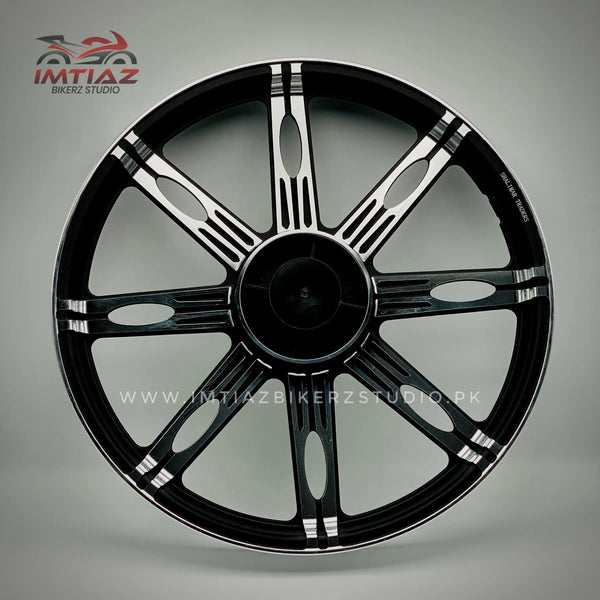 Card Silver-Black Alloy Rims | CD70 | Premium Quality