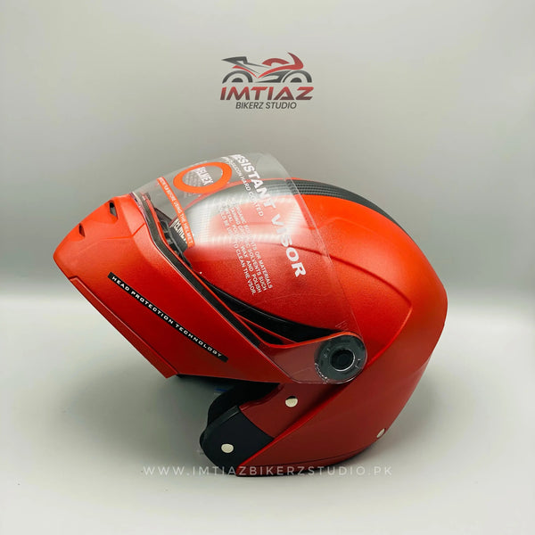 Flip-Up Helmet with Dual Visor for Motorcycles | Premium Safety & Comfort | Best Price in Pakistan
