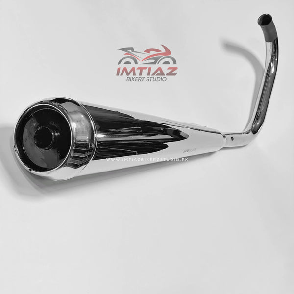 SANKEI 2011 Chrome Silencer for Honda CG125 - Premium Quality & Powerful Sound | Best Price in Pakistan