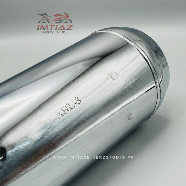 AHL3 Chrome Exhaust for Honda CG125 - Premium Quality & Best Sound | Top Performance in Pakistan