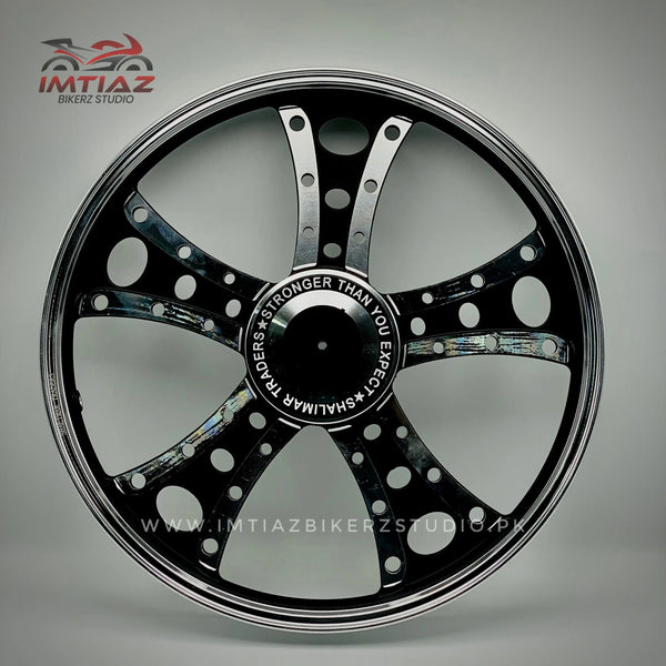 Five Spoke Silver Alloy Rims | CD70 | Premium Quality
