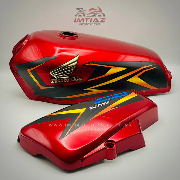 2025 Red | Smoke Black Wrap | CG 125 | Genuine Customized