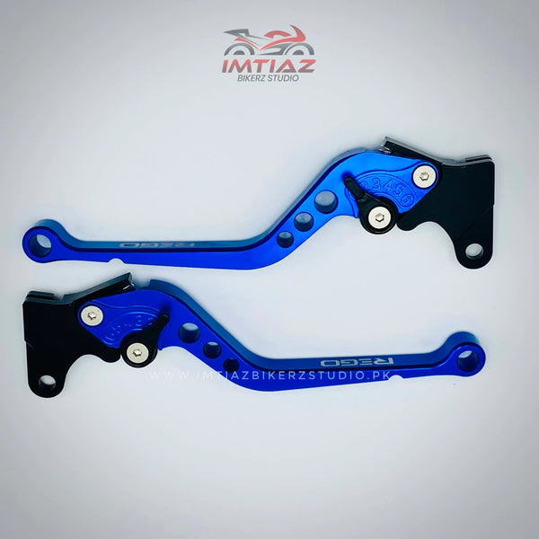 Rego Blue Adjustable Aluminium Levers CG125