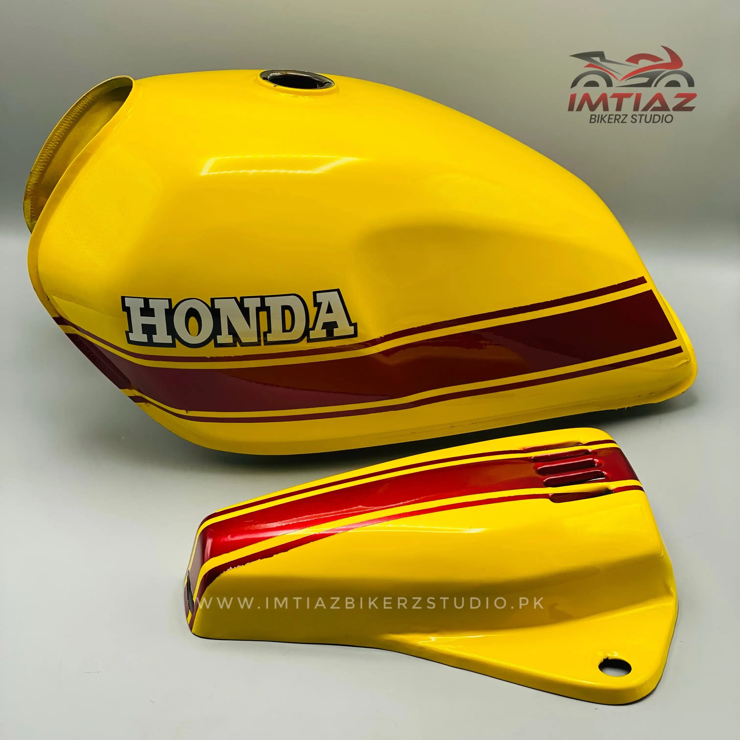 CG125 yellow Customised Tankset