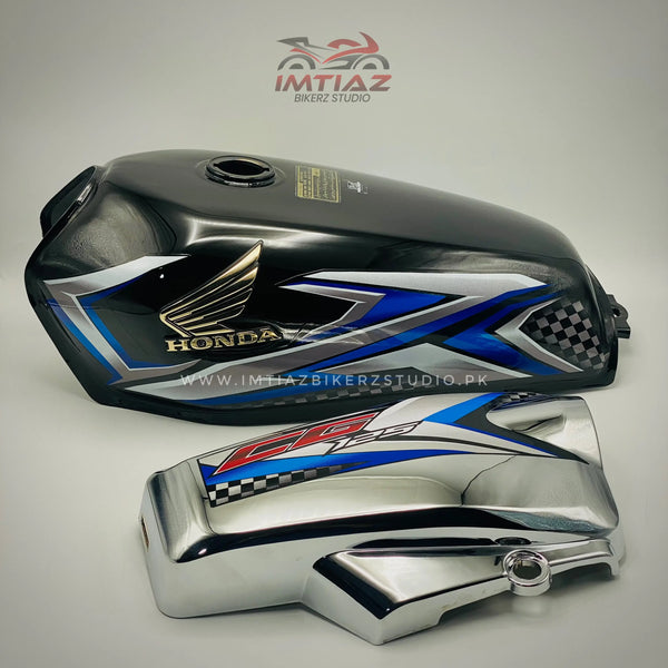 2025 Black With Chrome Sidecovers | CG125 | Genuine Customized