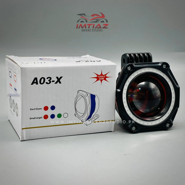 A03-X Handle Ring Light | White & Blue Ring