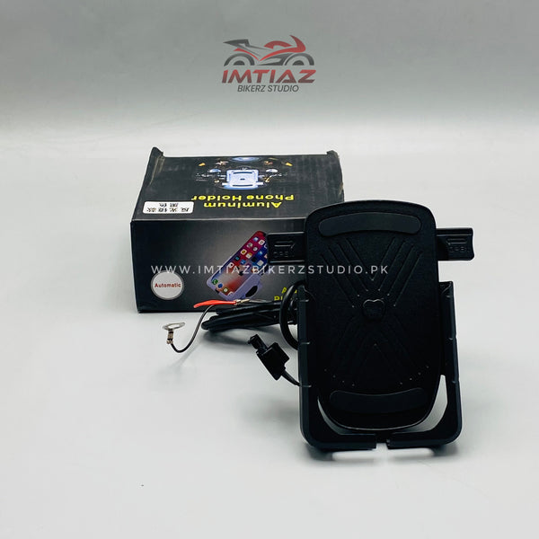 Bike Mobile Holder & Charger | Metal Quality