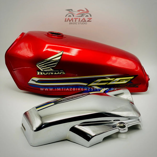 2024 Red Self Edition | CG125 | Genuine Customized With Chrome Sidecovers