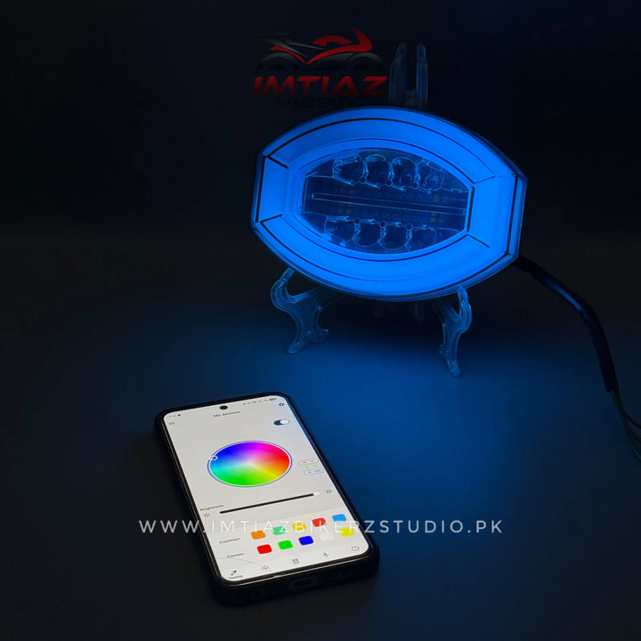 RGB MOON BACKLIGHT | CONTROL WITH MOBILE – Imtiaz Bikerz Studio