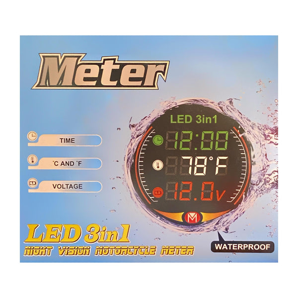 WATERPROOF NIGHT VISION MOTORCYCLE METER